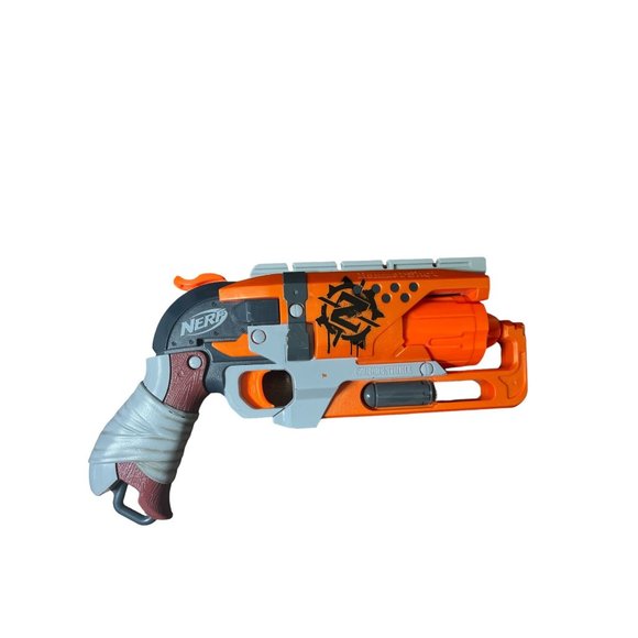Nerf Zombie Strike Hammershot Revolver Nerf Blaster Tested & Works - Picture 1 of 6